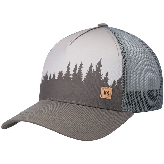 Tentree Olive/Grey Juniper Altitude Trucker Snapback pour hommes - Chapeau