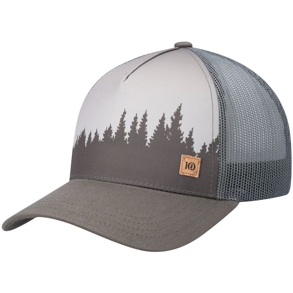 Men's tentree Olive/Gray Juniper Altitude Trucker Snapback - Hat