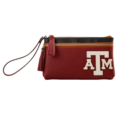 Dooney & Bourke Texas A&M Aggies Infield Bracelet à double fermeture éclair