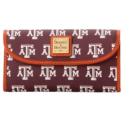 Pochette continentale signature Dooney & Bourke Texas A&M Aggies