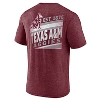 T-shirt Fanatics Heather Maroon Texas A&M Aggies Ideal Faded Tri-Blend