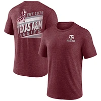 T-shirt Fanatics Heather Maroon Texas A&M Aggies Ideal Faded Tri-Blend