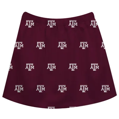 Texas A&M Aggies Girls Infant All Over Print Skirt - Maroon