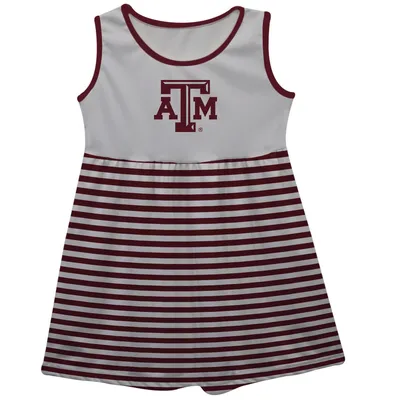 Texas A&M Aggies Girls Toddler Tank Dress - White