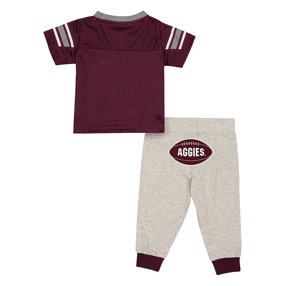 Ensemble maillot et pantalon de football pour bébé Colosseum Texas A&M Aggies Field Time