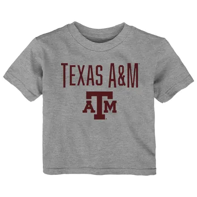 Texas A&M Aggies Infant Team Lockup T-Shirt - Heather Gray