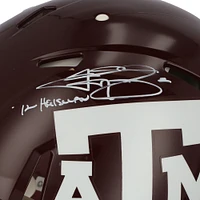 Johnny Manziel Texas A&M Aggies Autographed Riddell Maroon Speed Authentic Helmet with "12 Heisman" Inscription