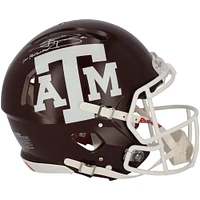 Johnny Manziel Texas A&M Aggies Autographed Riddell Maroon Speed Authentic Helmet with "12 Heisman" Inscription
