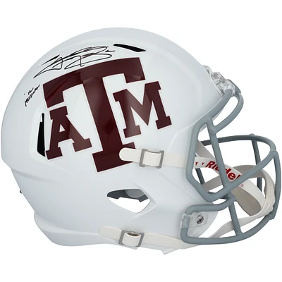 Johnny Manziel Texas A&M Aggies Autographed Riddell Replica Helmet with "12 Heisman" Inscription