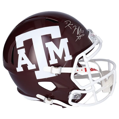 Kellen Mond Texas A&M Aggies Autographed Riddell Maroon Replica Mini Helmet