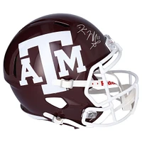 Kellen Mond Texas A&M Aggies Autographed Riddell Maroon Replica Mini Helmet