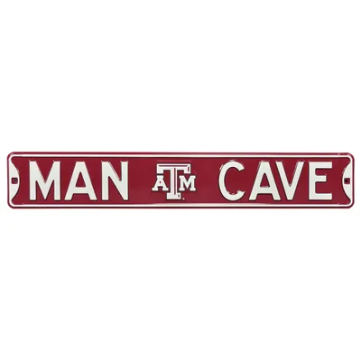 Texas A&M Aggies 6" x 36" Man Cave Steel Street Sign - Maroon