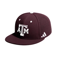 Casquette de baseball ajustée On-Field pour homme Adidas Classic Maroon Texas A&M Aggies
