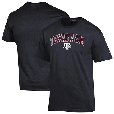 Men's Champion  Black Texas A&M Aggies Arched Logo T-Shirt