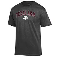 T-shirt à logo arqué Texas A&M Aggies Champion pour homme, anthracite
