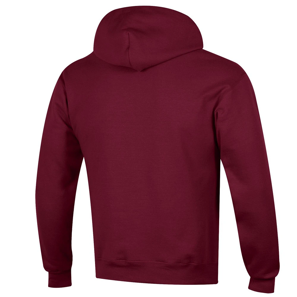 Men's Champion  Maroon Texas A&M Aggies Arch Over Logo Pullover Hoodie