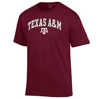 Men's Champion  Maroon Texas A&M Aggies Arched Logo T-Shirt