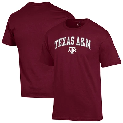 Men's Champion  Maroon Texas A&M Aggies Arched Logo T-Shirt