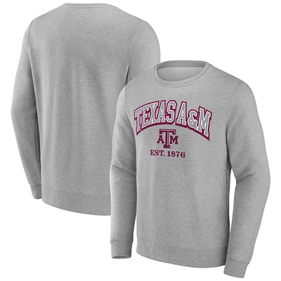 Men's Fanatics  Gray Texas A&M Aggies Original Fleece Pullover Sweatshirt