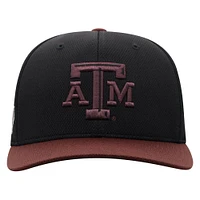 Men's Top of the World  Black Texas A&M Aggies Reflex Fitted Hat