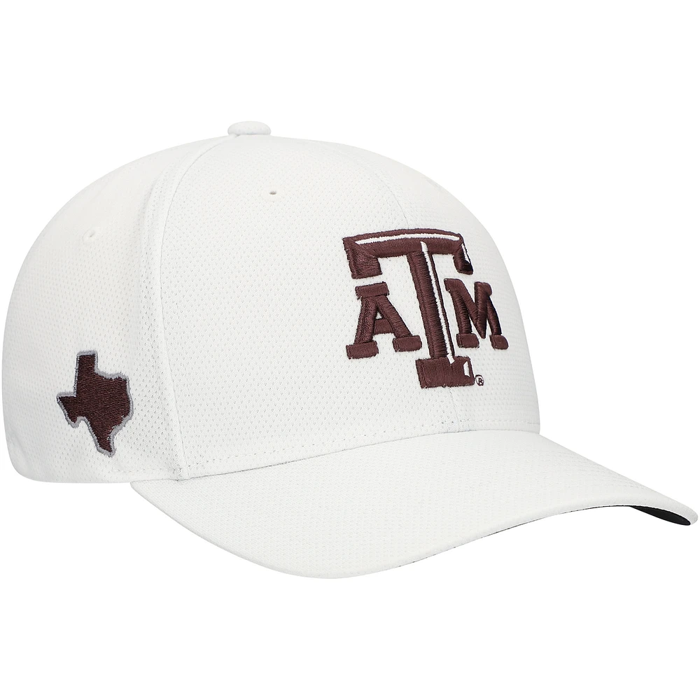 Men's Top of the World  White Texas A&M Aggies Reflex Performance Flex Hat