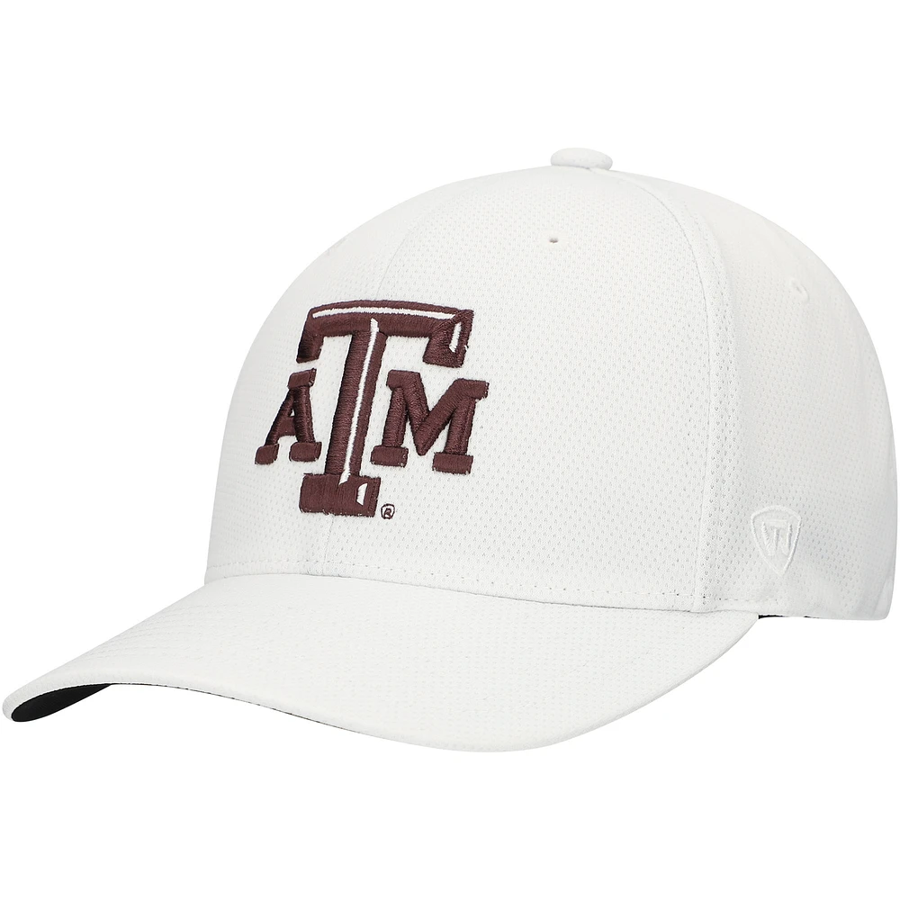 Men's Top of the World  White Texas A&M Aggies Reflex Performance Flex Hat