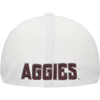 Men's Top of the World  White Texas A&M Aggies Reflex Performance Flex Hat