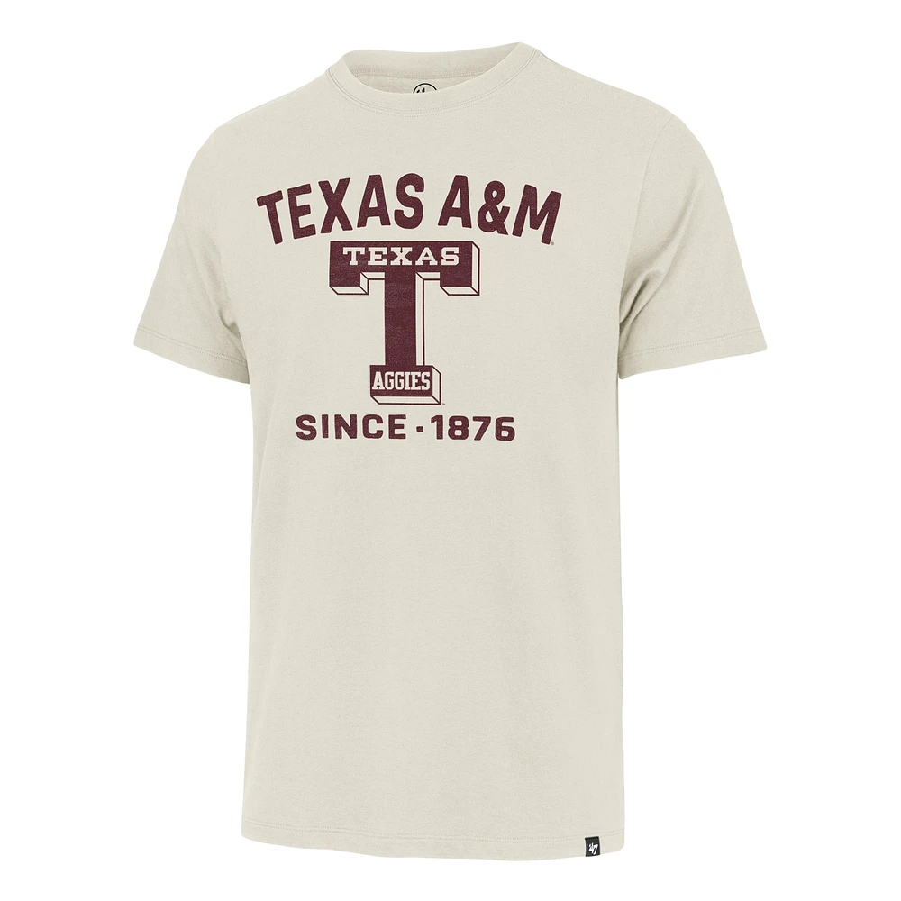 Men's '47 Cream Texas A&M Aggies Duster Franklin T-Shirt