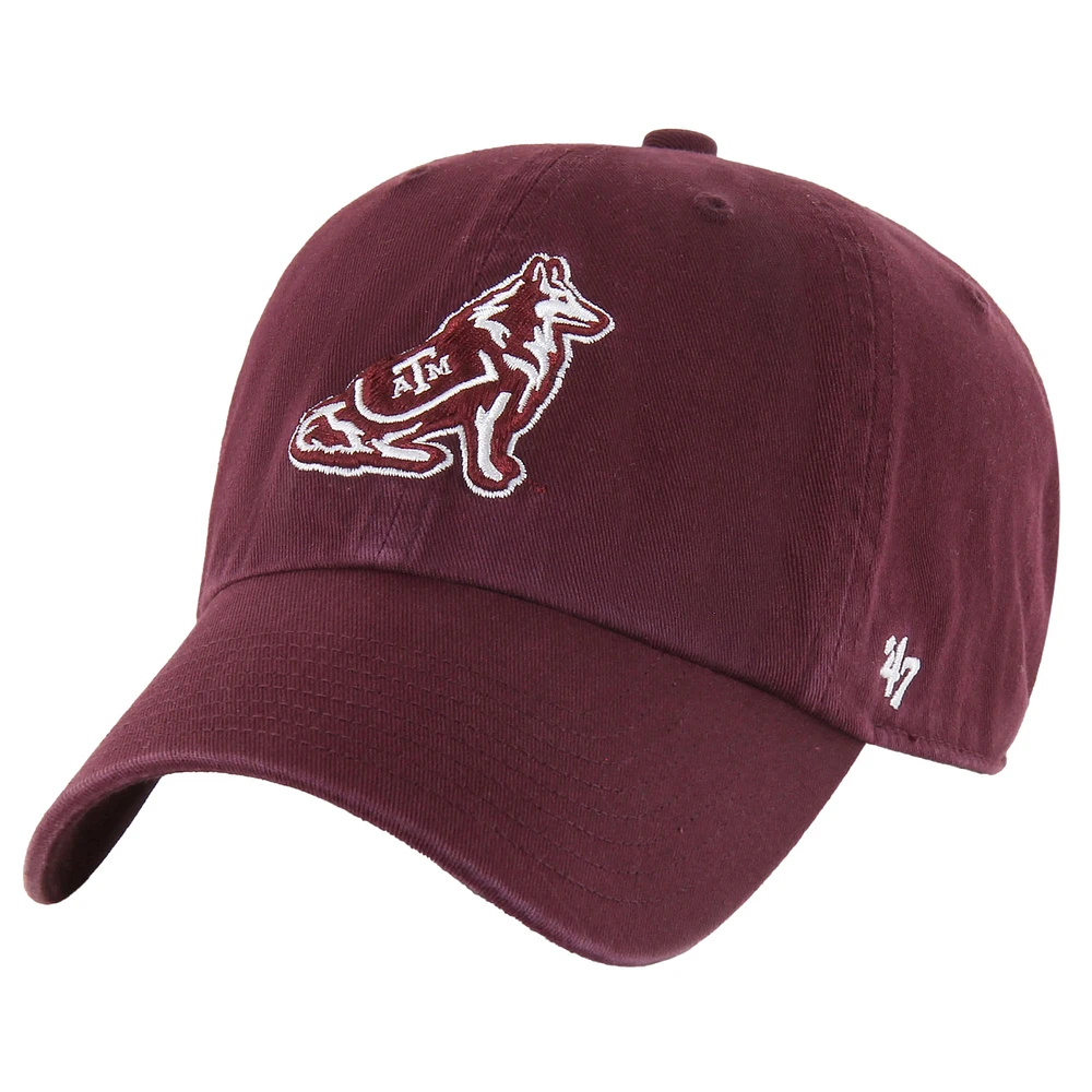 Casquette ajustable Texas A&M Aggies Clean Up '47 Maroon pour homme