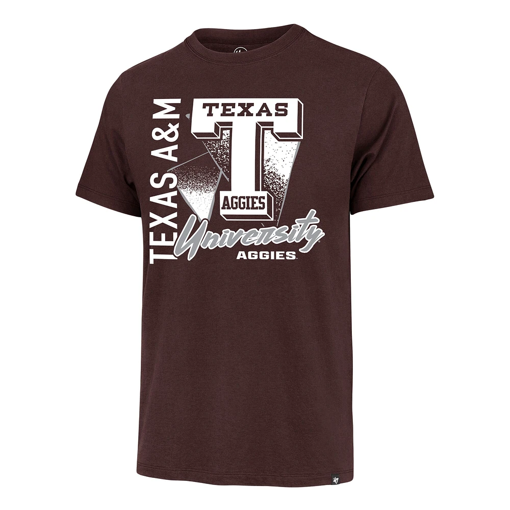 T-shirt Franklin pour homme, couleur bordeaux, 1947, Texas A&M Aggies
