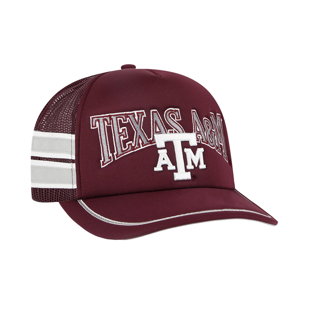 Casquette réglable de camionneur à bande latérale '47 Maroon Texas A&M Aggies pour hommes