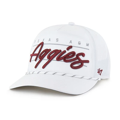 Casquette ajustable Condor Hitch brrr° blanche Texas A&M Aggies '47 pour homme