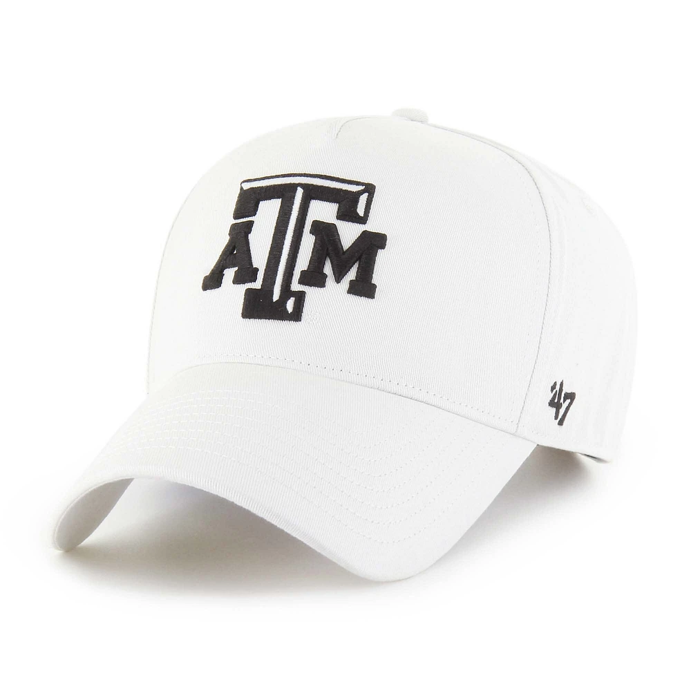 Casquette ajustable Texas A&M Aggies Foundation Offside 47 blanche pour homme