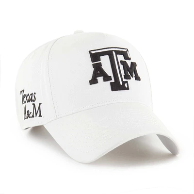 Casquette ajustable Texas A&M Aggies Foundation Offside 47 blanche pour homme