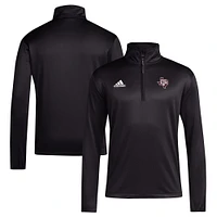 Haut zippé à quart de tour pour entraîneurs Texas A&M Aggies 2024 adidas noir homme