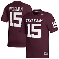 Men's adidas Conner Weigman Maroon Texas A&M Aggies NIL Football Player Jersey