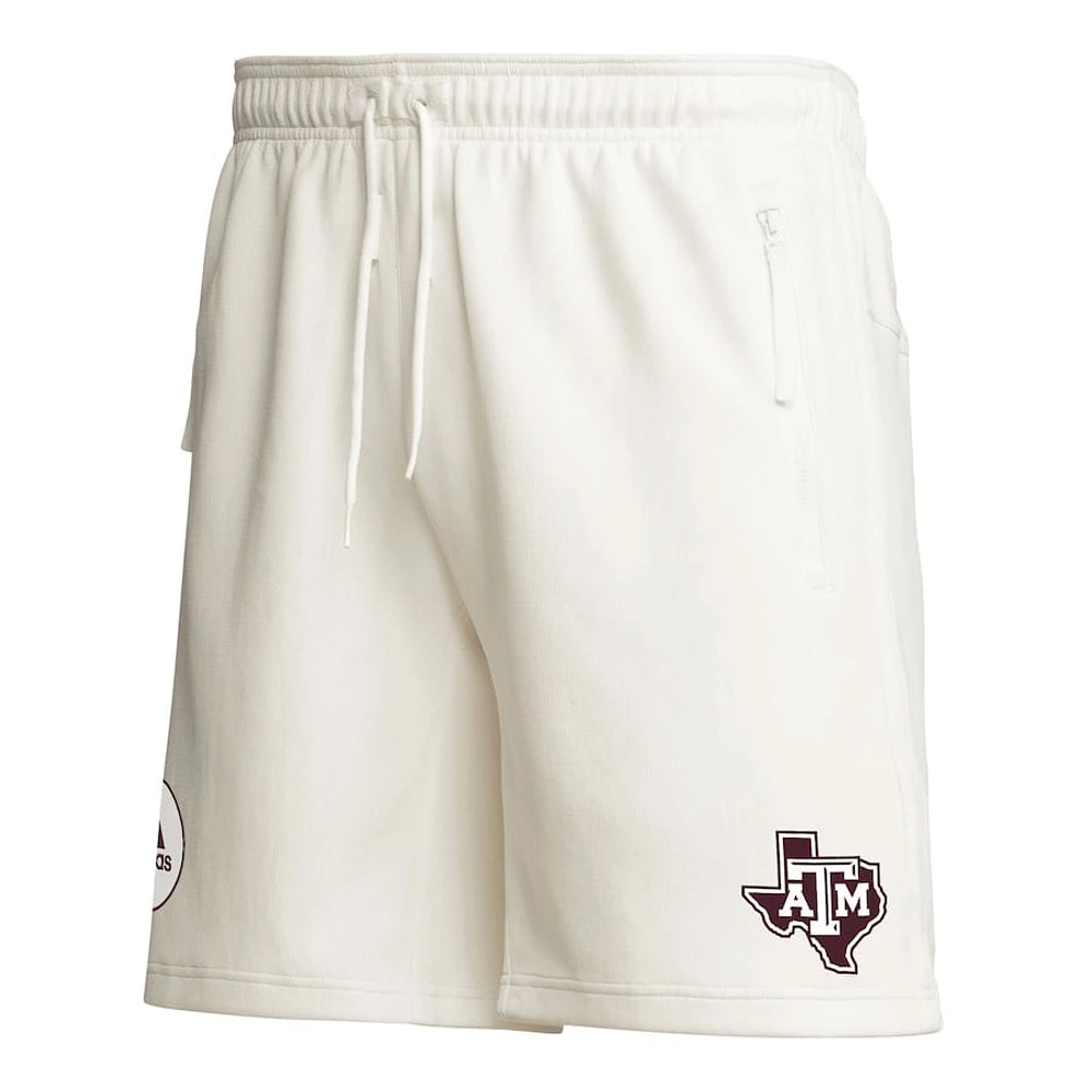 Short adidas Texas A&M Aggies Zero Dye AEROREADY crème pour homme