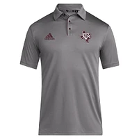 Polo adidas gris Texas A&M Aggies 2024 Coaches AEROREADY pour homme