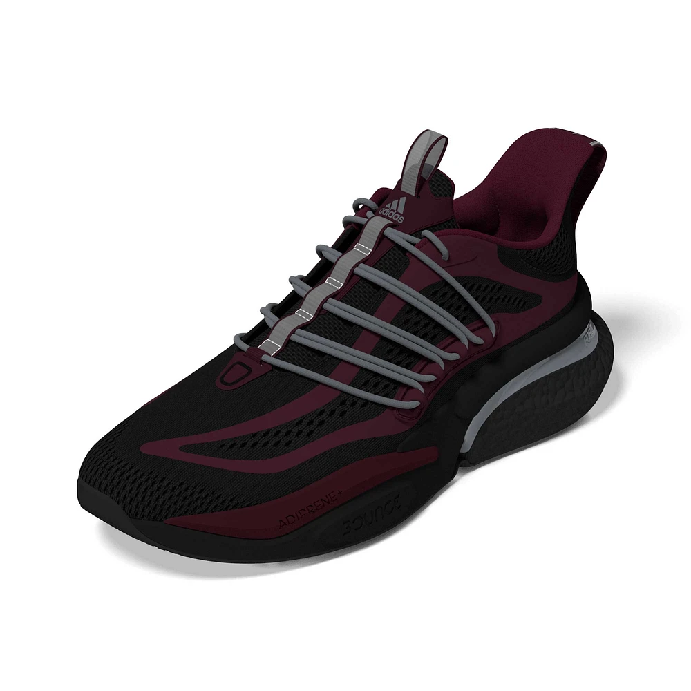 Chaussures adidas marron/noir Texas A&M Aggies Alphaboost V1 Sustainable BOOST pour hommes