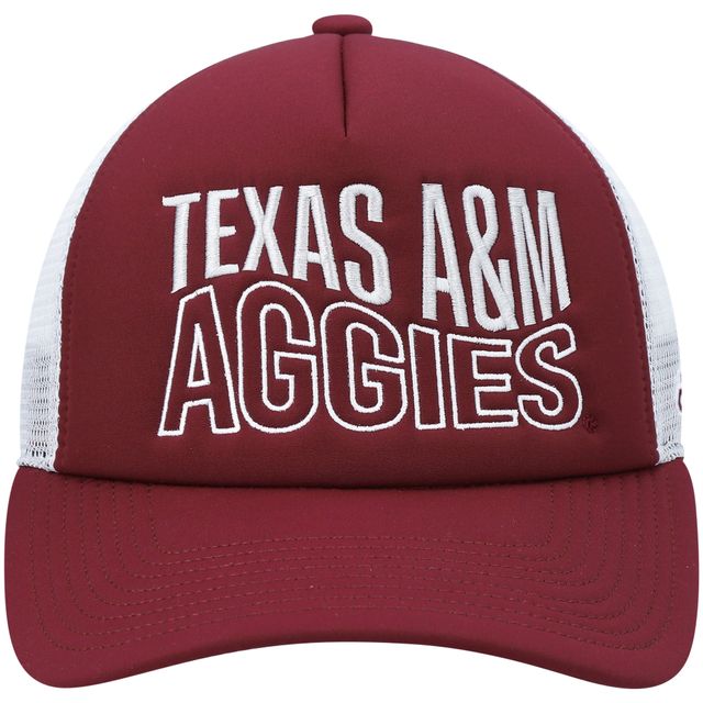 Casquette adidas Texas A&M Aggies Wave Foam Snapback pour homme, bordeaux/blancs