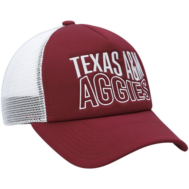 Casquette adidas Texas A&M Aggies Wave Foam Snapback pour homme, bordeaux/blancs