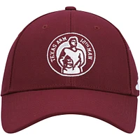 Casquette réglable adidas Maroon Texas A&M Aggies 12th Man pour hommes