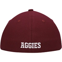 Casquette AEROREADY Flex pour entraîneurs de la ligne touche adidas Maroon Texas A&M Aggies 2021 homme