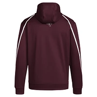 Men's adidas Maroon Texas A&M Aggies 2024 Sideline Travel Pullover Hoodie