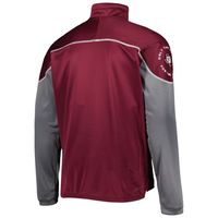 Men's adidas Maroon Texas A&M Aggies AEROREADY Knit Quarter-Snap Jacket