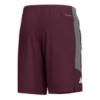 Short adidas Texas A&M Aggies AEROREADY marron pour homme