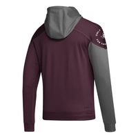 Men's adidas Maroon Texas A&M Aggies Block Stadium Pullover Hoodie