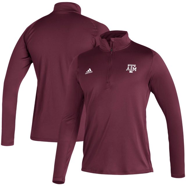 Veste adidas Texas A&M Aggies Freelift Sport Raglan Quarter-Zip Bordeaux pour homme