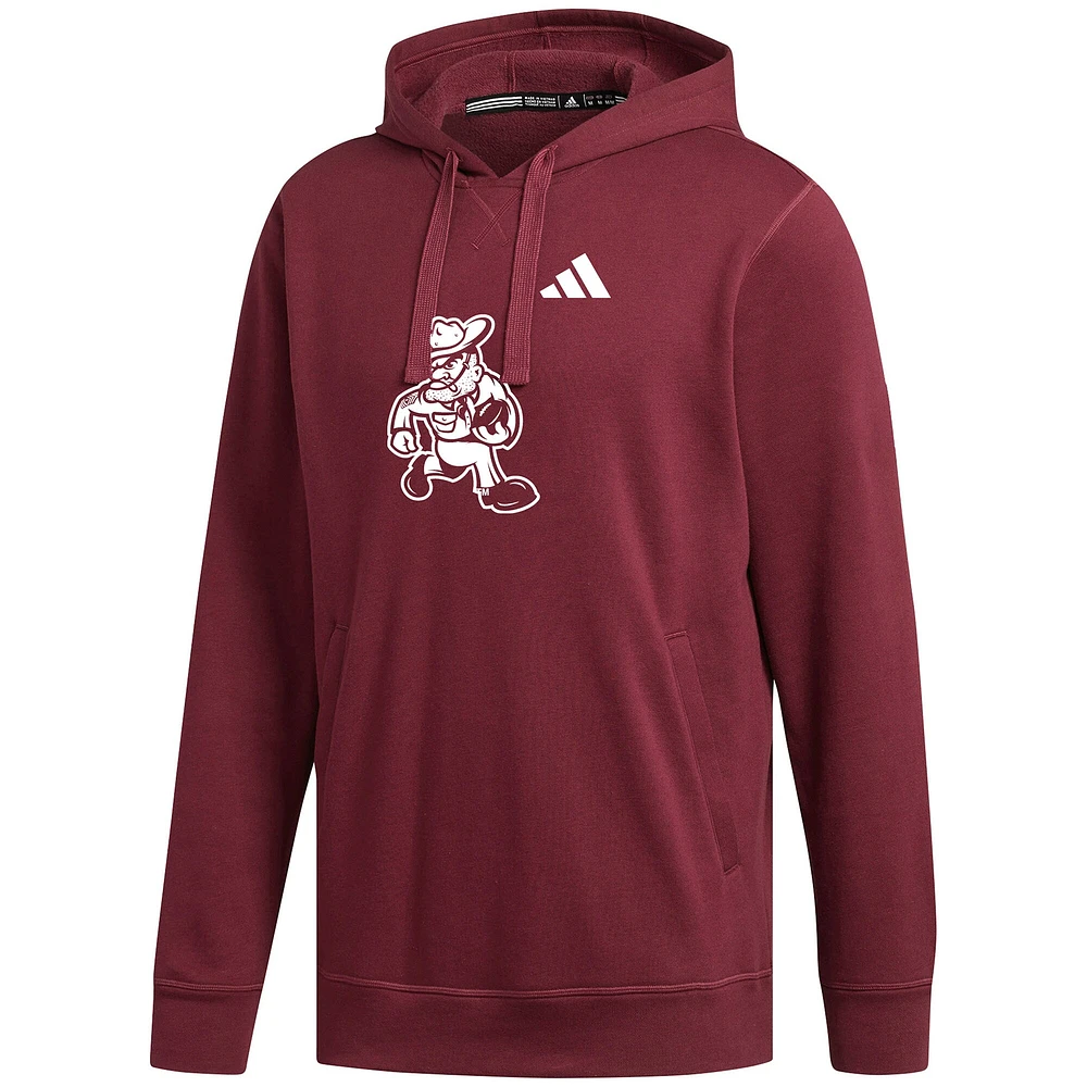 V114050 TexA&M 48F0MRN NCAA TCA Adidas Sweat à capuche de football Ol Sarge pour homme SWTMENHOD