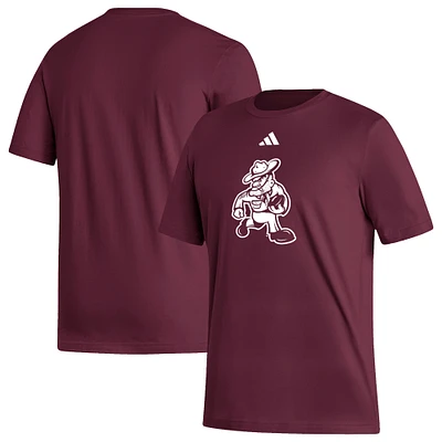 T-shirt de football adidas pour homme Texas A&M Aggies Ol' Sarge Bordeaux